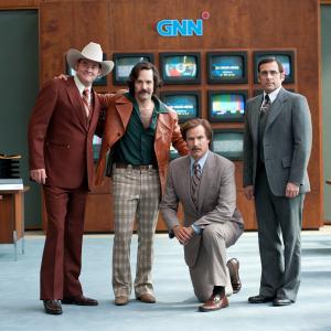 Still of Will Ferrell Steve Carell David Koechner and Paul Rudd in Anchorman 2 The Legend Continues 2013