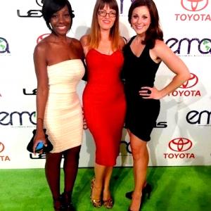 Environmental Media Association Awards with Samata Angel of Red Carpet Green Dress and Beth Doane of Coco Eco Magazine