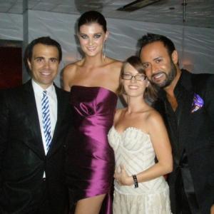 Taryn Hipwell and Nick Verreos of Project Runway and Under the Gunn at LA Fashion Week  Designers and Muses