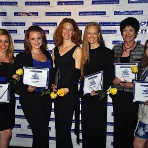 Los Angeles Business Journal  Women Making a Difference Awards Pina De Rosa Lauren Selman Rebecca Amis Suzy Amis Cameron Chris Essel and Taryn Hipwell