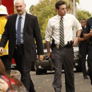 Still of Skeet Ulrich and Corey Stoll in Law amp Order Los Angeles 2010