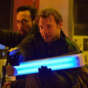 Still of Kevin Durand and Corey Stoll in The Strain 2014