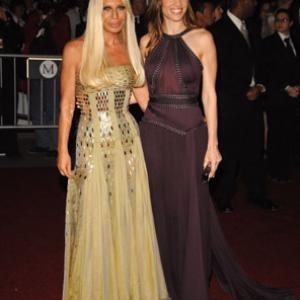 Hilary Swank and Donatella Versace