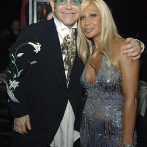 Elton John and Donatella Versace