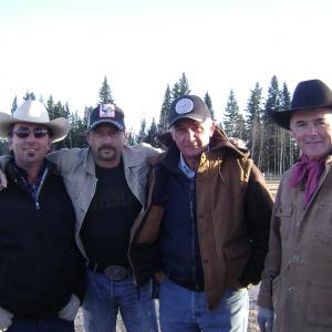 Daniel Fathers with the Horse Wranglers on set of CBCs Heartland 2010