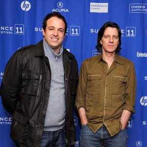 James Marsh and Simon Chinn at event of Project Nim 2011