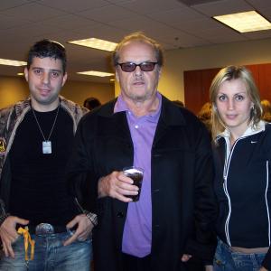 Director/producer Evgeny Afineevsky, Oscar winner actor Jack Nicholson and producer Svetlana Anufrieva.