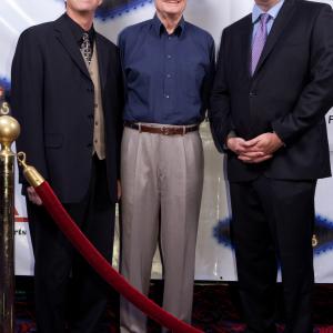 Francisco Menendez with Warren D Cobb and Roger Corman Stealing Las Vegas Opening Night Vegas Film Fest