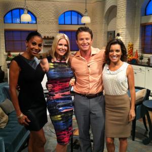 Carrie Keagan on Access Hollywood Live with Billy Bush Kit Hoover and Holly Robinson Peete