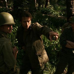 Directing fellow cast members in the 2005 WWII Short Film Leaving Bougainville