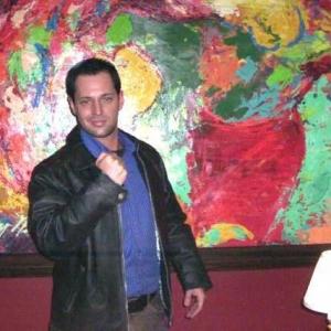 David Gere on set (LeRoy Neiman Rocky III abstract) - Rocky Balboa (2006)