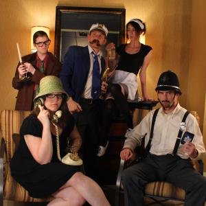 Casey Dillard and West of Shake Rag improv team in a promotional image for their 