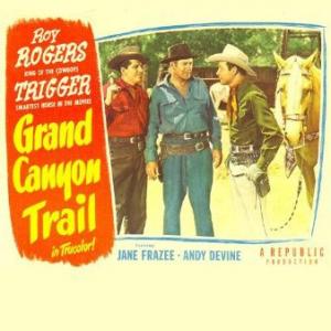 Roy Rogers Roy Barcroft Zon Murray and Trigger in Grand Canyon Trail 1948