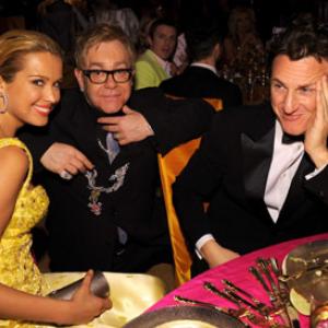 Sean Penn, Elton John and Petra Nemcova at event of The 80th Annual Academy Awards (2008)
