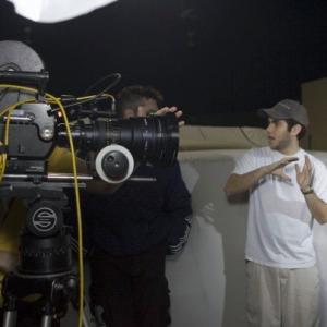 Director Michael B. Chait filming 