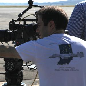 Director Michael B Chait shooting Where Heroes Have Flown 2013