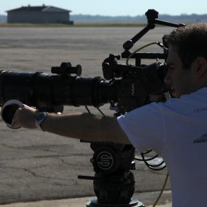 Director Michael B Chait shooting Where Heroes Have Flown 2013