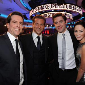 Bradley Cooper, John Krasinski, Ed Helms and Emily Blunt at event of 15th Annual Critics' Choice Movie Awards (2010)