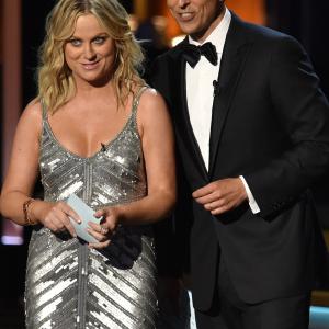 Amy Poehler and Seth Meyers at event of The 66th Primetime Emmy Awards (2014)