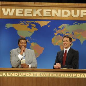 Still of Kenan Thompson and Seth Meyers in Saturday Night Live 1975