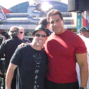 Terry Notary and Lou Ferrigno at 'The Incredible Hulk' Premier.