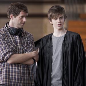Still of Freddie Highmore and Gavin Wiesen in The Art of Getting By (2011)