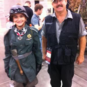 Super Fan, River, and his idol Gary Harper. River is also a fan of Valkyrie.