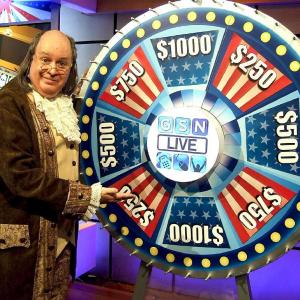 Brian Patrick Mulligan Guest Hosts as Benjamin Franklin on GSN LIVE for their 4th of July special