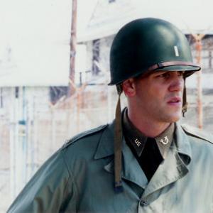 Bryce Lenon as Lt. Selby in the WWII drama 