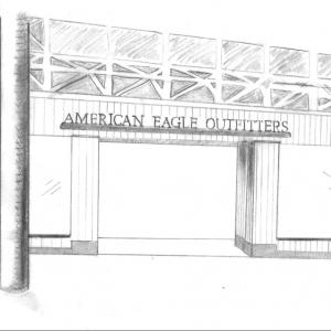 American Eagle Store proposed sketch by B McBrien