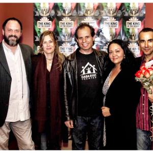 Left to Right at opening night of The King Of The Desert at Casa 0101 David Llauger Meiselman Stacey Martino Emmanual Deleage Josefina Lopez Deleage and Rene Rivera