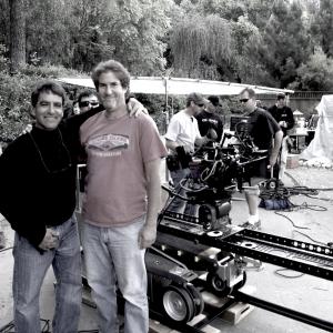 ON THE SET FILMING LOWES PARENTHOOD COMMERCIAL  ON THE BACKLOT SET OF PARENTHOOD 2010 WITH DIRECTOR CREATIVE DIRECTOR JOSEPH LEE UNIVERSAL STUDIOS