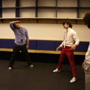 2007 Best of Both Worlds Tour. Paul Becker warming up the Jonas Brothers pre show.
