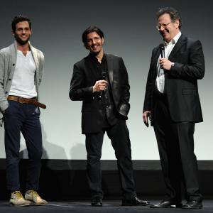 Daniel Algrant Penn Badgley and Frank Bello at event of Greetings from Tim Buckley 2012