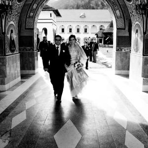 Tom married international artist Ecaterina McCormick in a romantic monastery in Romania in 2008