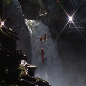 Tom Delmar Stunt Coordinator  Action Director Hazardous work at a 120ft waterfall in Vancouver CanadaExtreme Opsjpg