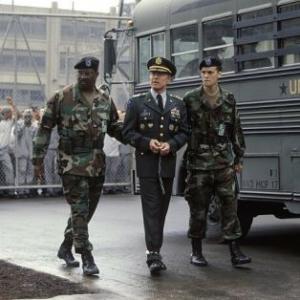 Still of Robert Redford Nick Kokich and Maurice Bullard in The Last Castle 2001