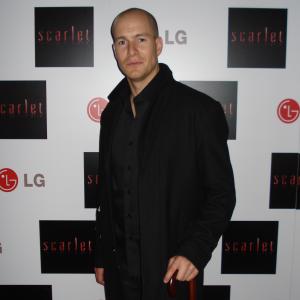Tommy Campbell arrives at the London Scarlet TV Series launch