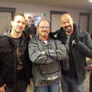 on Ghost Adventures set with Nick Groff and Aaron Goodwin