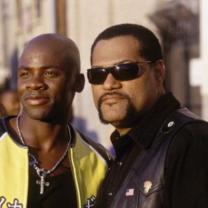 The young motorcycle racing prodigy Kid (DEREK LUKE, left) is determined to win the title King of Cali from Smoke (LAURENCE FISHBURNE).