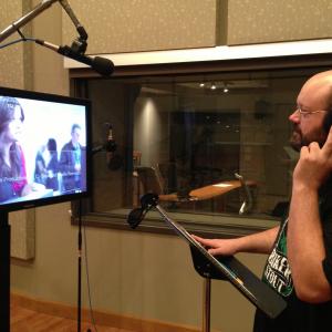Victor McCay recording ADR for The Good Lie