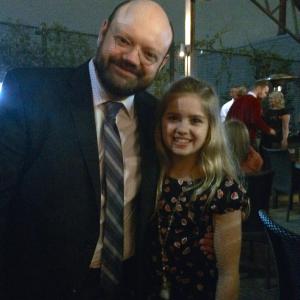 Victor McCay with Kayla Kenedy at The Walking Dead Season 4 Wrap Party