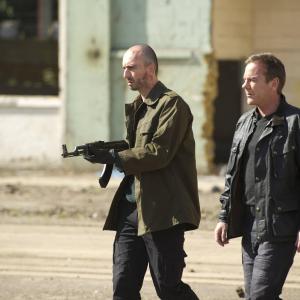 Still of Kiefer Sutherland and Branko Tomovic in 24: Live Another Day (2014)
