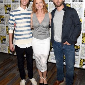 Marg Helgenberger, Mike Vogel and Colin Ford at event of Under the Dome (2013)