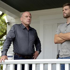 Still of Dean Norris and Mike Vogel in Under the Dome 2013