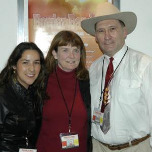 Leticia Alaniz Kirby Warnock and his wife Diann Warnock during the Dallas screening of Border Bandits at the Deep Ellum Film Festival 2005