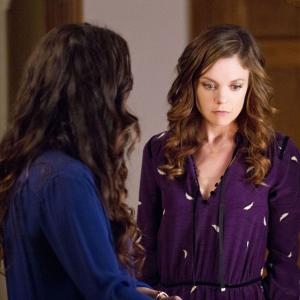 Still of Julia Ormond and Rachel Boston in Witches of East End 2013