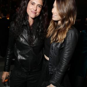 Francesca Gregorini and Jessica Biel at the after party for The Truth About Emanuel