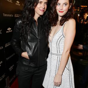Francesca Gregorini and Kaya Scodelario on the red carpet for The Truth About Emanuel
