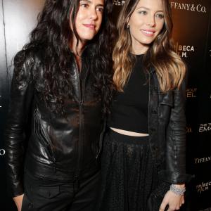 Francesca Gregorini and Jessica Biel at the red carpet screening of The Truth About Emanuel